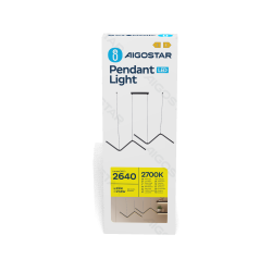 Metalo ir silikono LED pakabinamas šviestuvas, 23W, 2700K