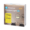 Aliumininis pakabinamas šviestuvas 13.5W 2700K