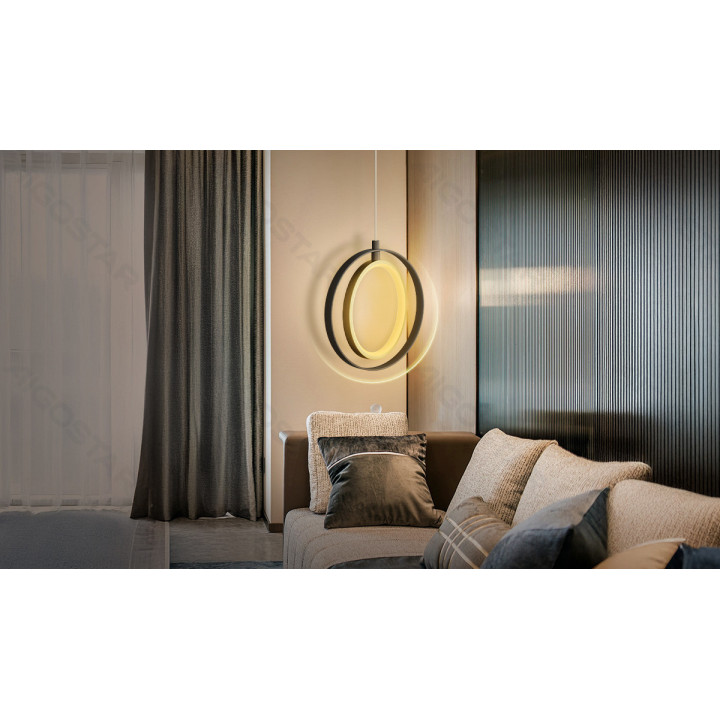 Pakabinamas šviestuvas 2700K Aliuminis & Silikonas