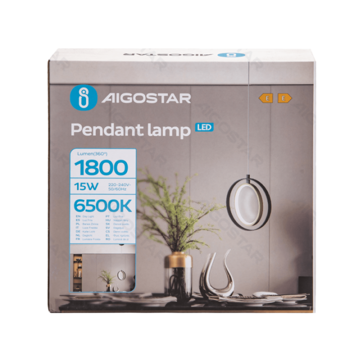 Pendant light 6500K Aluminium & Silicone