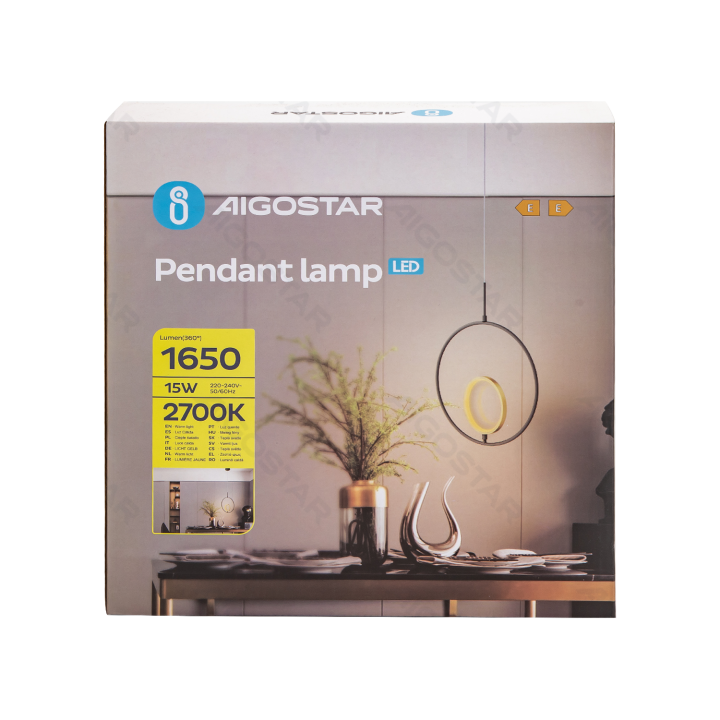 Pendant light 2700K Aluminium & Silicone