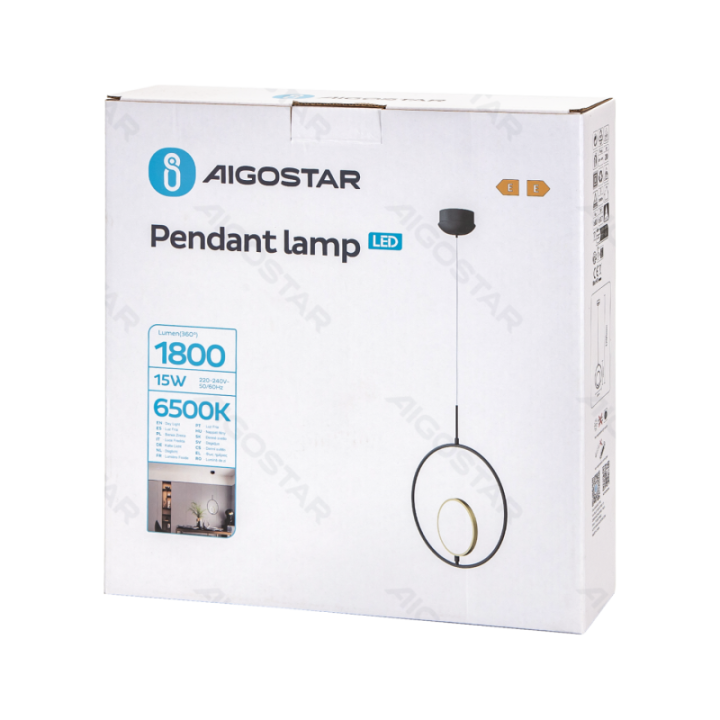 Pendant light 6500K Aluminium & Silicone