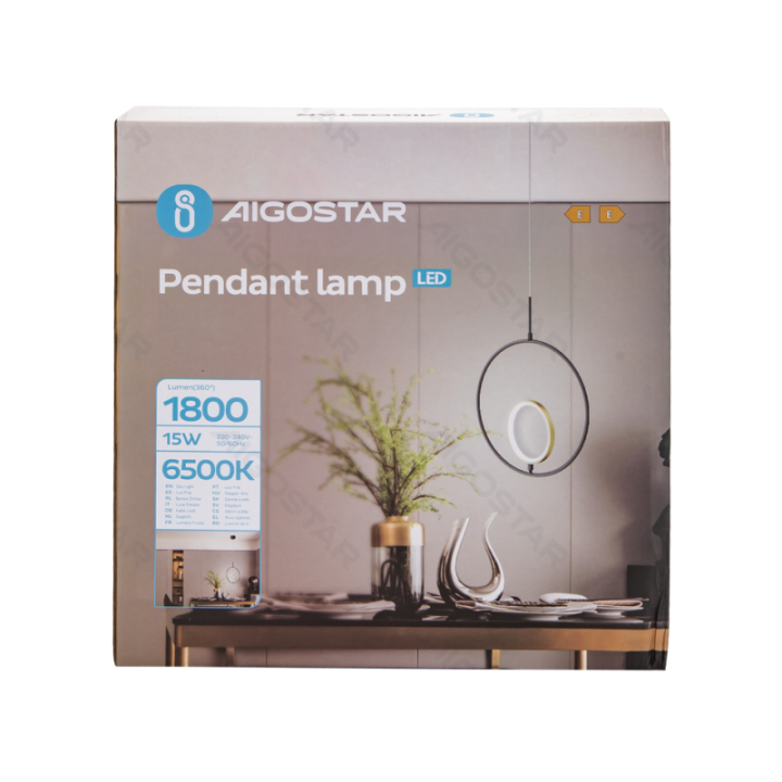 Pendant light 6500K Aluminium & Silicone