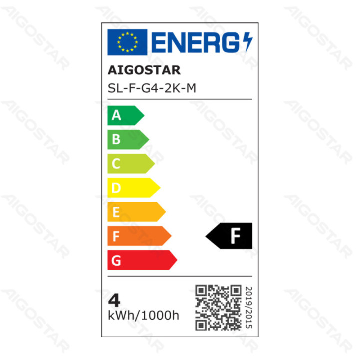 LED Filamento lemputė (Gintarinė) G45 E27 4W