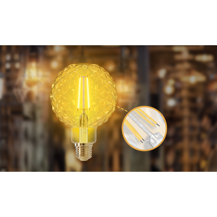 LED Filament Bulb (Amber) T30 E27 4W