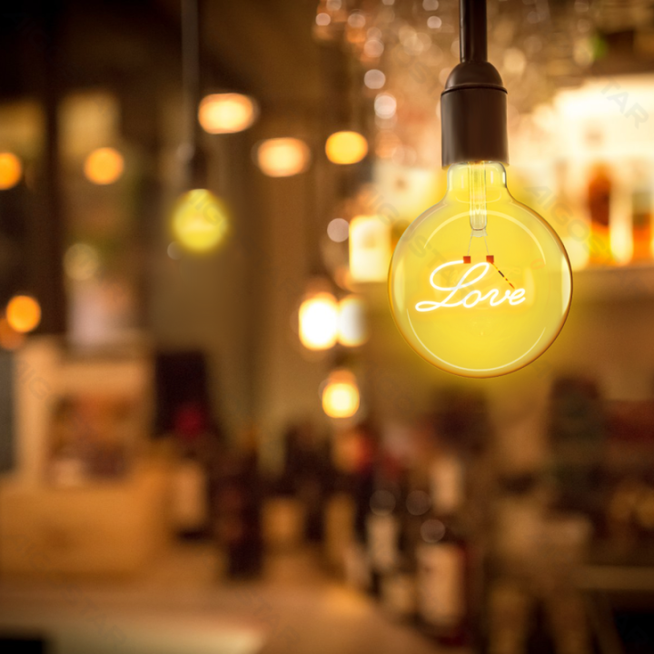 LED Filament Bulb (Love) E27 4W