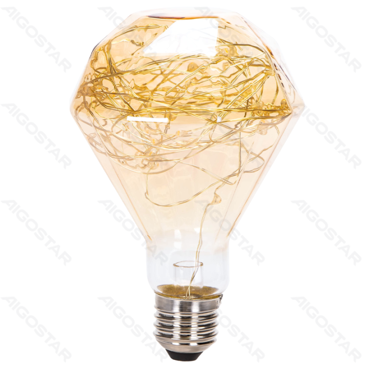 LED copper wire filament bulb D95 E27