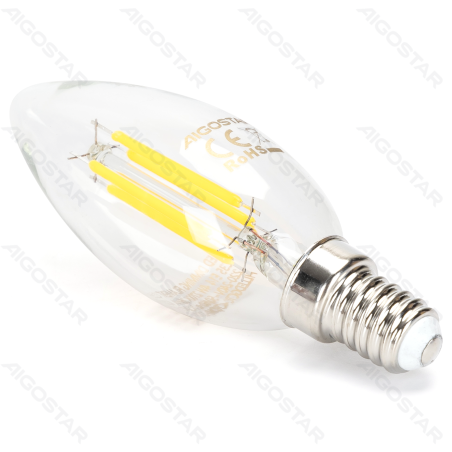 LED reguliuojamo ryškumo siūlinė E14 4W 6500K