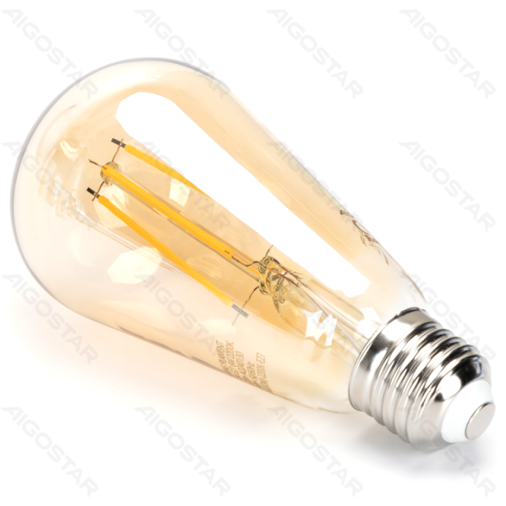 LED reguliuojama filamento ST64 E27 6W 2200K
