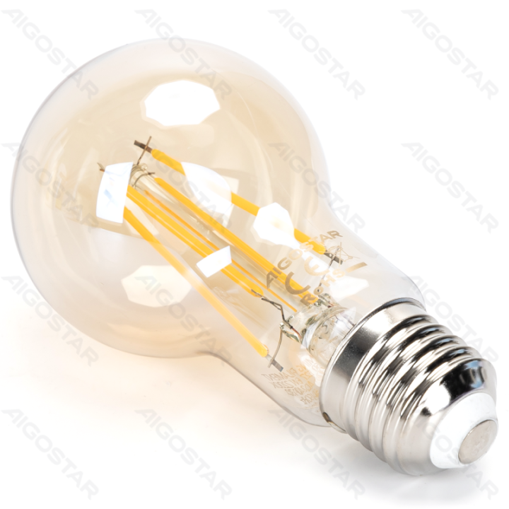 LED reguliuojama filamentinė A60 E27 6W 2200K