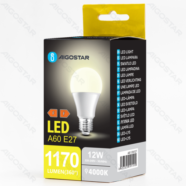 LED A60 E27 12W 4000k