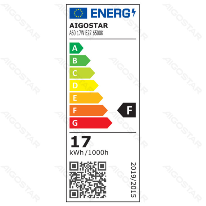 LED A60 E27 17W 6500k