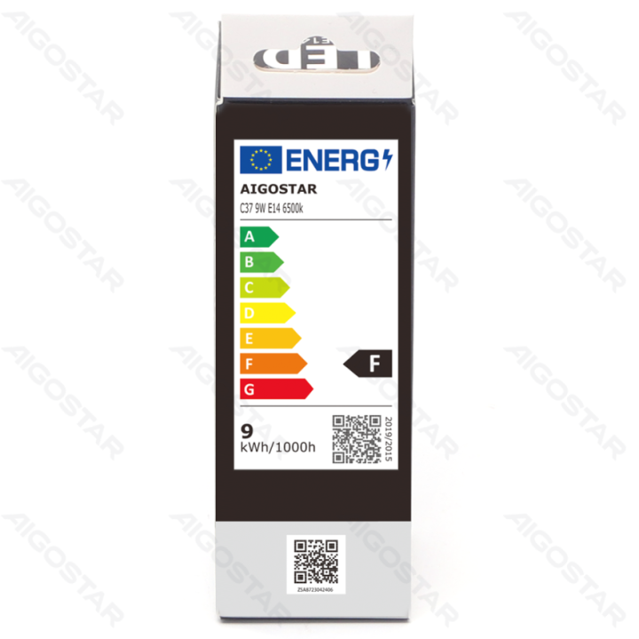 LED C37 E14 9W 6500K
