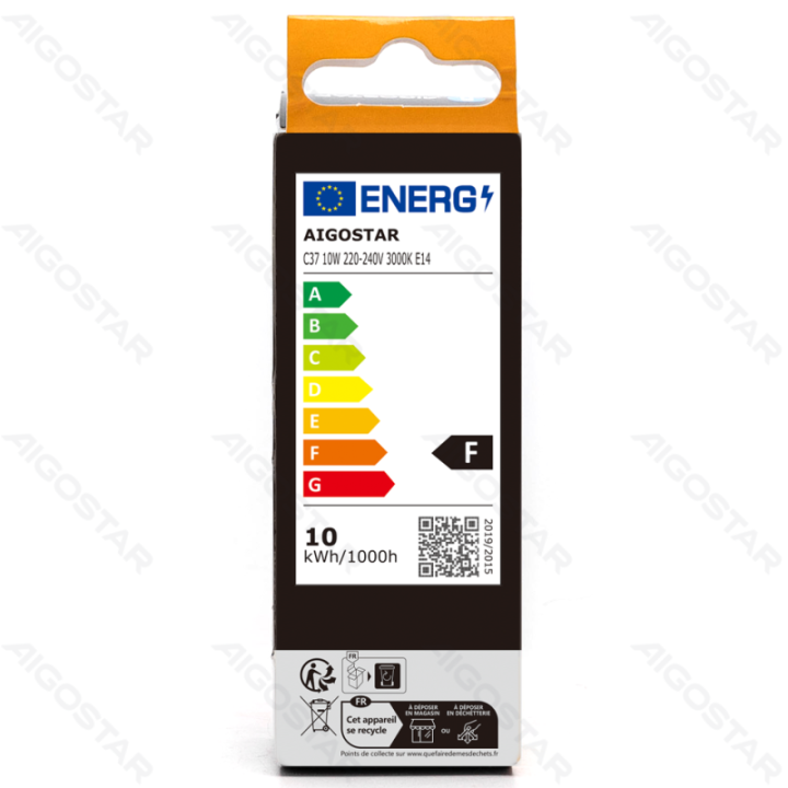 LED C37 E14 10W 3000K