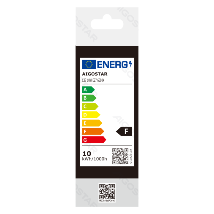 LED C37 E27 10W 6500K