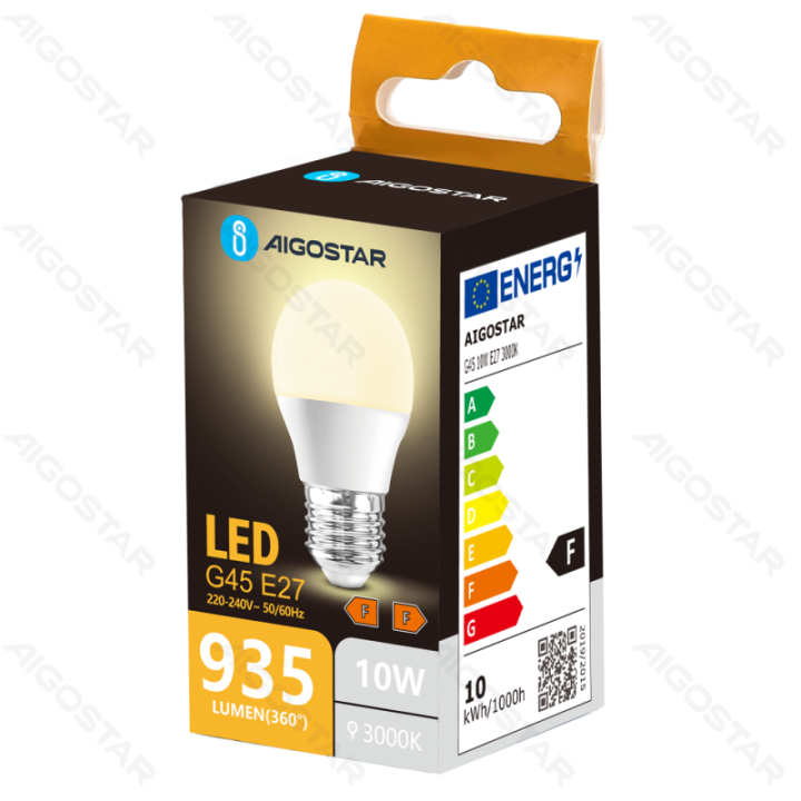 LED G45 E27 10W 3000K