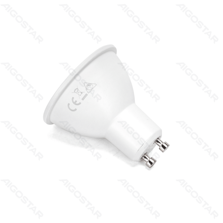 LED GU10 4.9W 2700K Reguliuojamas lempos gaubtas