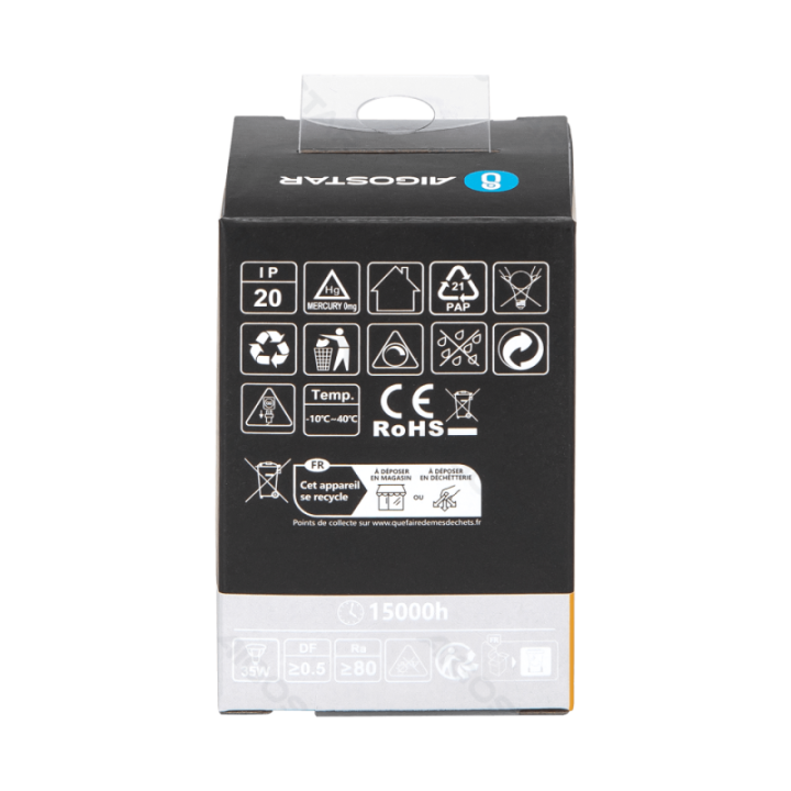 LED GU10 3W 2700K Reguliuojamas stiklinis lempos gaubtas