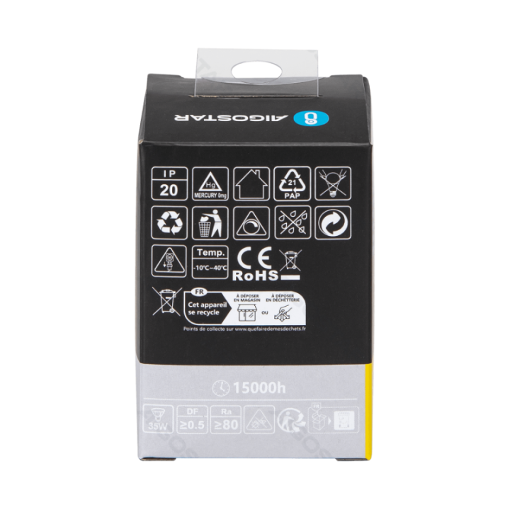 LED GU10 3W 4000K Reguliuojamas stiklinis lempos gaubtas