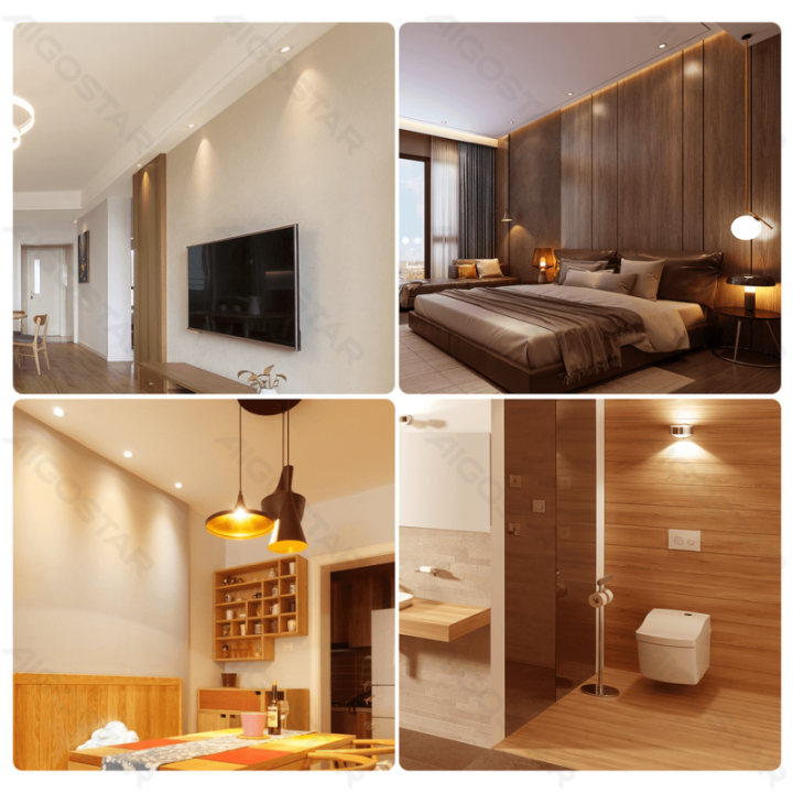 LED GU10 4.9W 2700K Reguliuojamas stiklinis lempos gaubtas