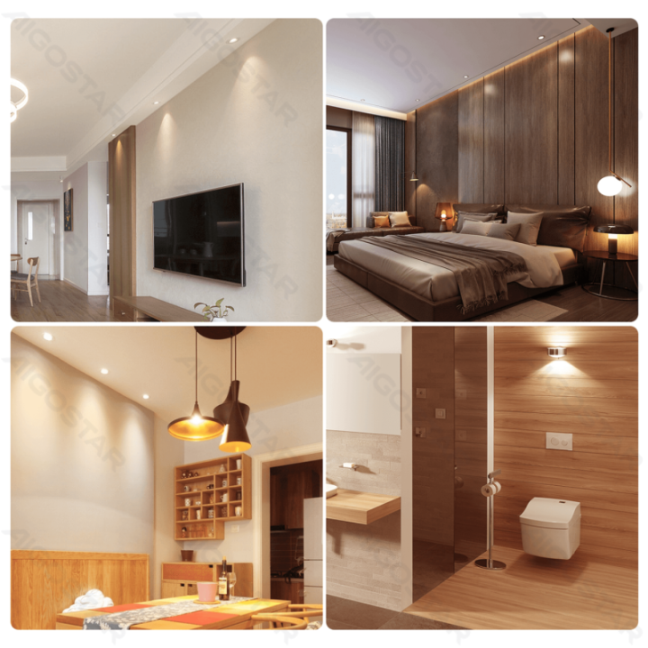 LED GU10 4.9W 4000K dimmable glass lamp cup