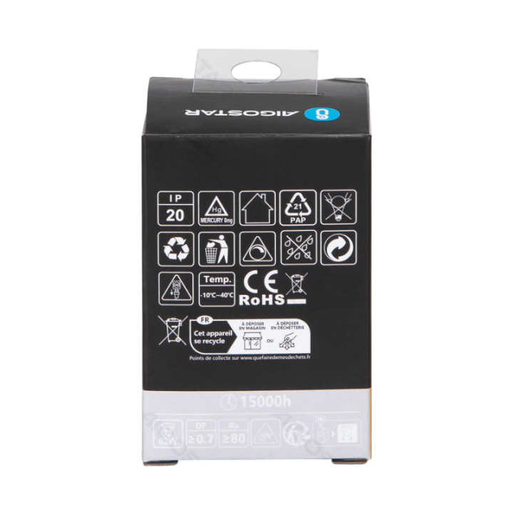 LED GU10 6W 2700K dimmable glass lamp cup