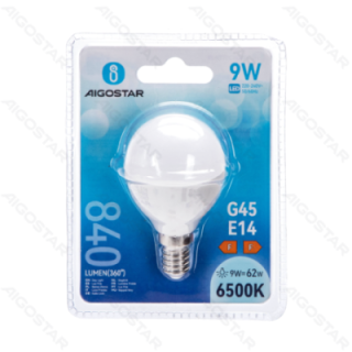LED G45 Globe Bulb-E14-9W-6500K-840lm
