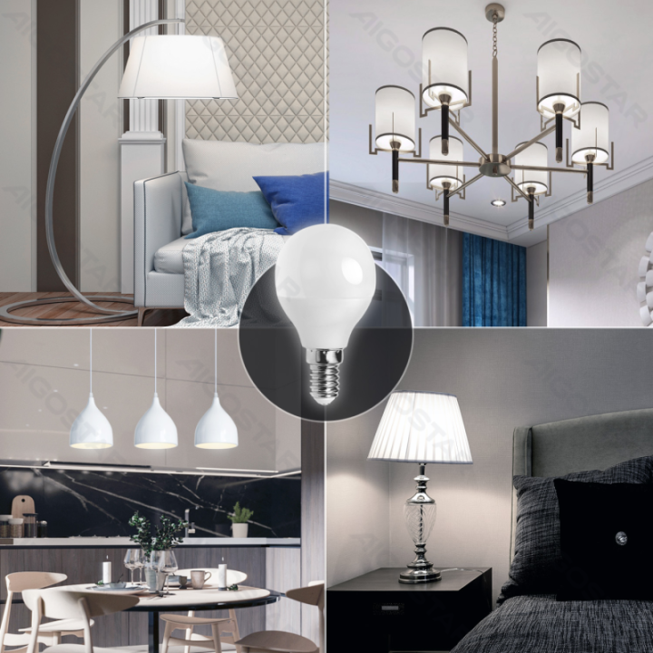 LED G45 Sferinė lemputė-E14-9W-6500K-840lm