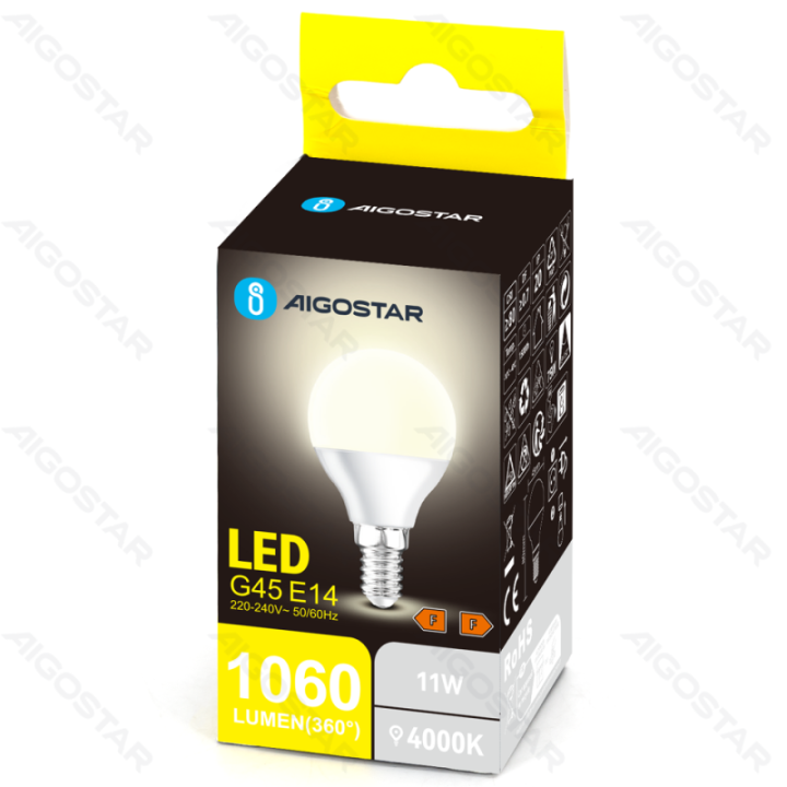 LED lemputė G45 11W 1060lm 4000K E14