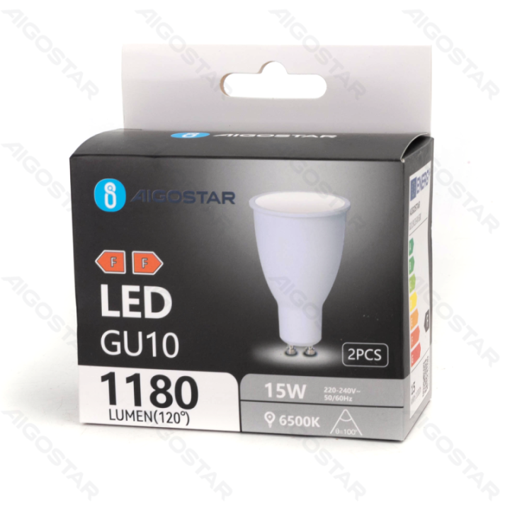LED GU10 15W 6500K 2 vnt.