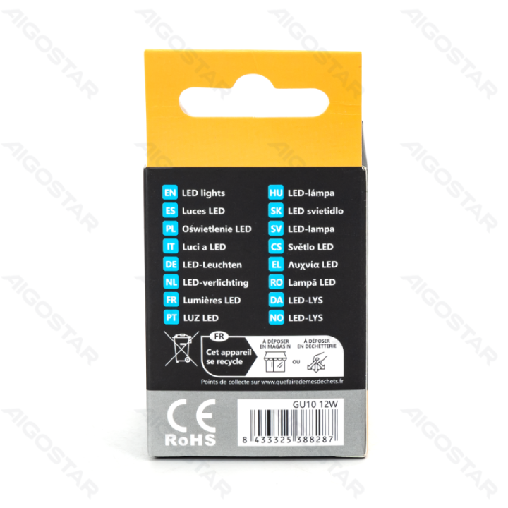 LED GU10 12W 915lm 3000K