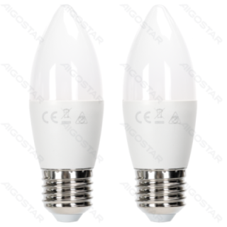 LED bulb C37 E27 11W 3000K 2pcs
