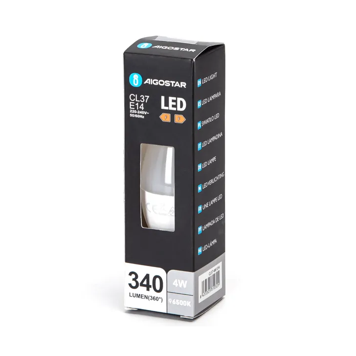 LED Candle Bulb CL37 E14 4W 3000K