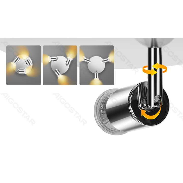 Three-way Spotlight Black (Without Light Source)