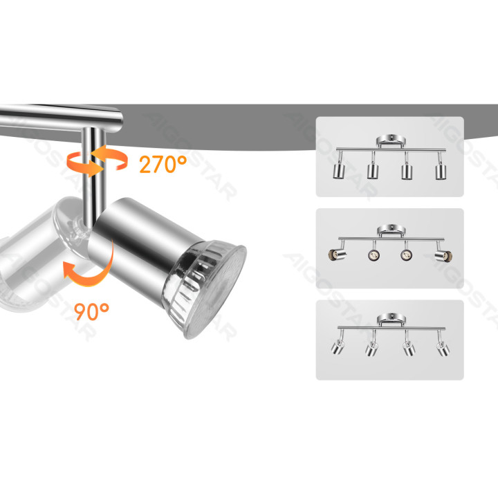 Keturių žibintų juodas (be šviesos šaltinio)