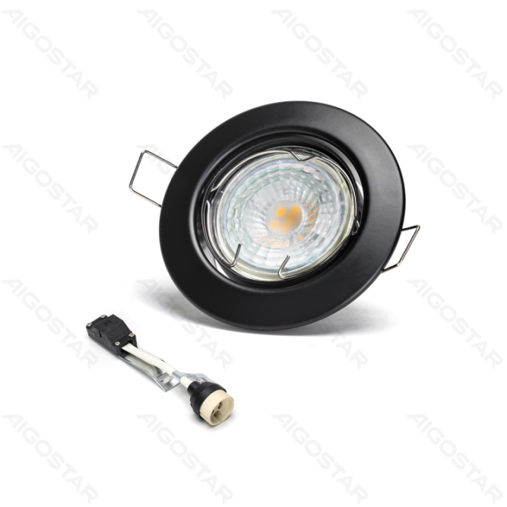 LED Reguliuojamo kampo prožektorius 4.5W 3000K (įpjova: 65mm) 3PCS