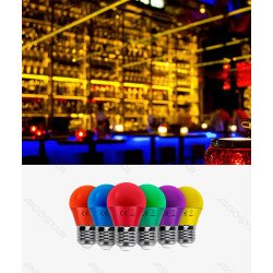 LED G45 Globe Bulb-E14-4W-Orange light