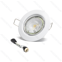LED reguliuojamo kampo prožektorius 4.5W 4000K (išpjova: 65mm) 3 vnt.