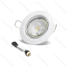 LED reguliuojamo kampo prožektorius 4.5W 4000K (išpjova: 65mm) 3 vnt.