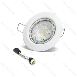 LED reguliuojamo kampo prožektorius 4.5W 6500K (išpjova: 65mm) 3 vnt.