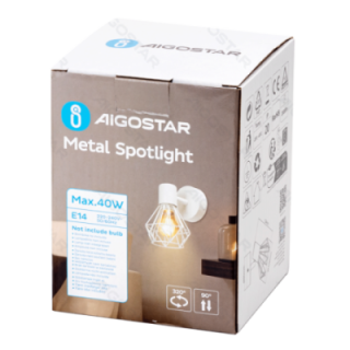 1-way Adjustable Angle Metal Spotlight