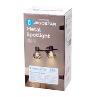 2-way Adjustable Angle Metal Spotlight