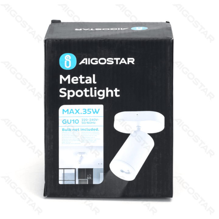 Vienos krypties reguliuojamo kampo metalinis prožektorius