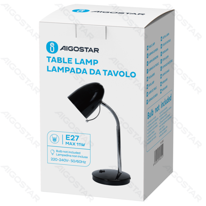 Table Lamp (Without Light Source ) Black E27