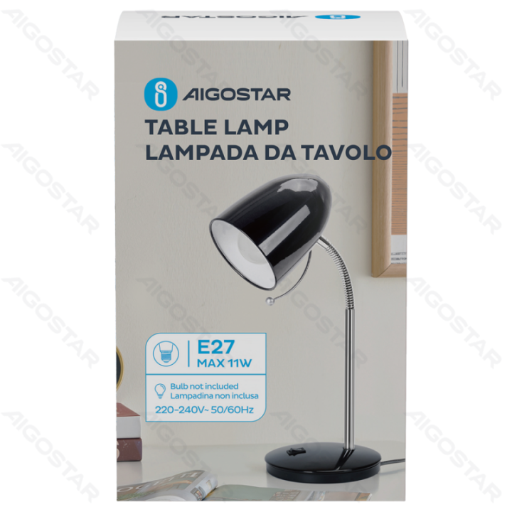 Table Lamp (Without Light Source ) Black E27