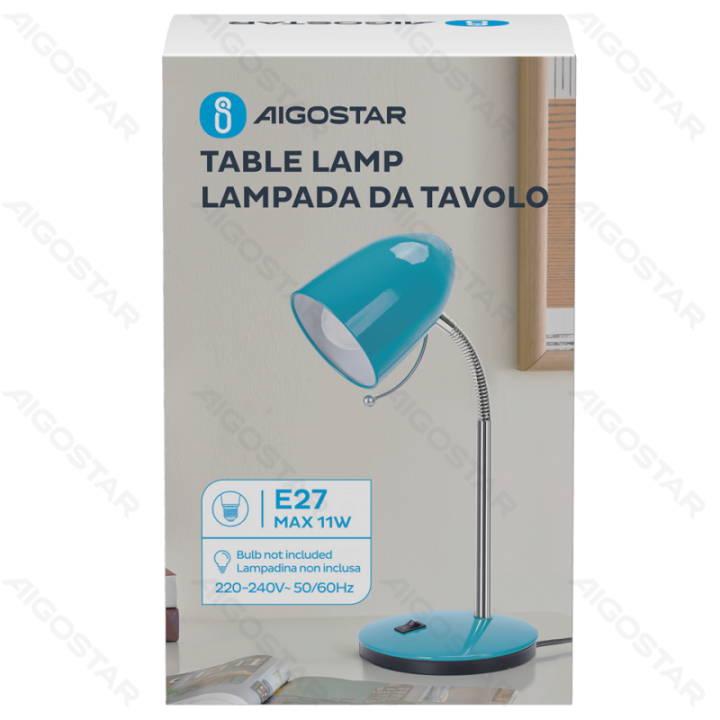 Table Lamp (Without Light Source ) Blue E27