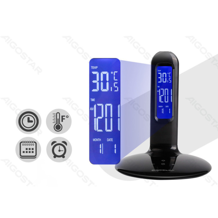 LED Multifunctional Table Lamp Black 7W 2700-6500K