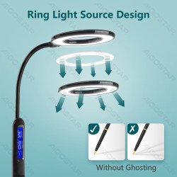 LED Multifunctional Table Lamp Black 7W 2700-6500K