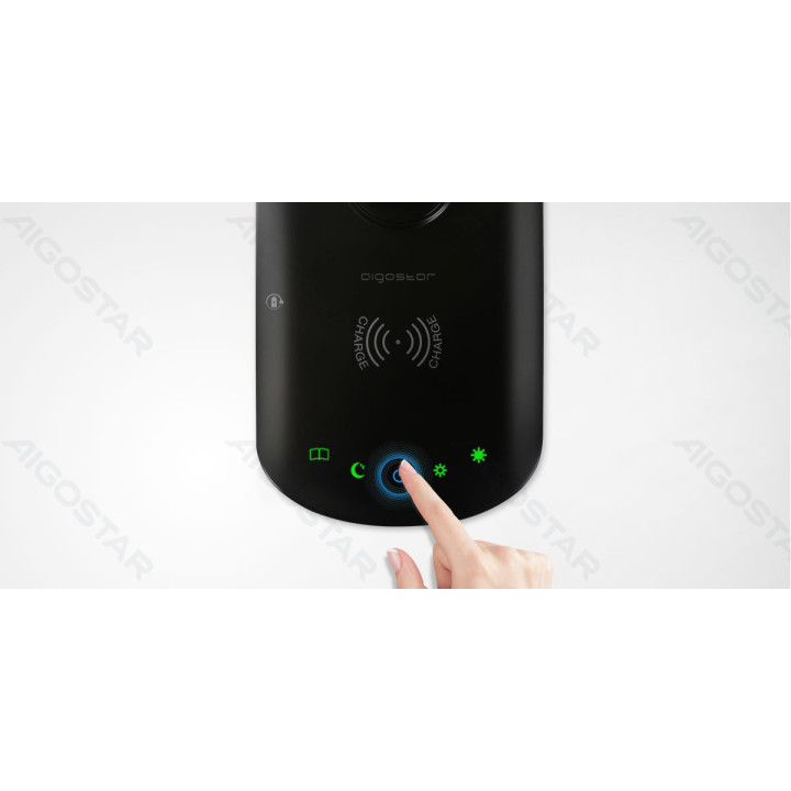 LED Wireless Rechargeable Table Lamp Black 8W 2700-6500K
