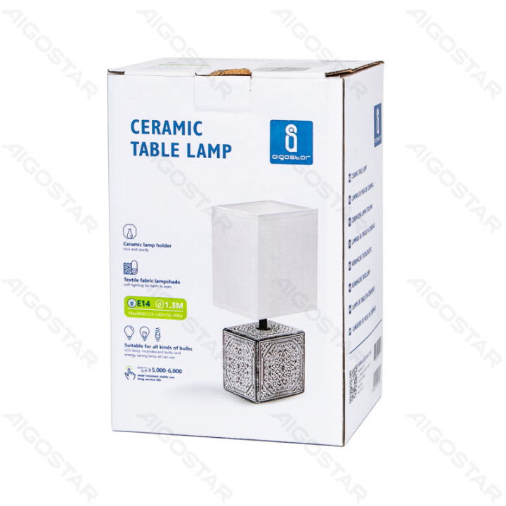 Keraminė stalinė lempa (Be šviesos šaltinio) E14